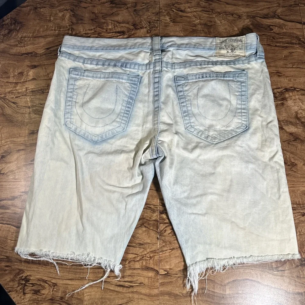 Vintage True Religion Shorts Men's 42 Acid Wash 13